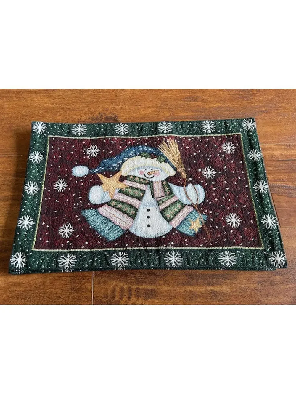 Set of 4 Christmas Snowman Placements